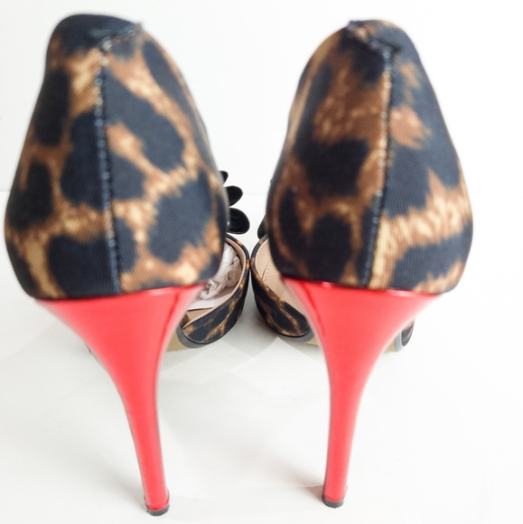 Betsy Johnson Prince-P Leopard Heels -7 - Picture 7 of 8